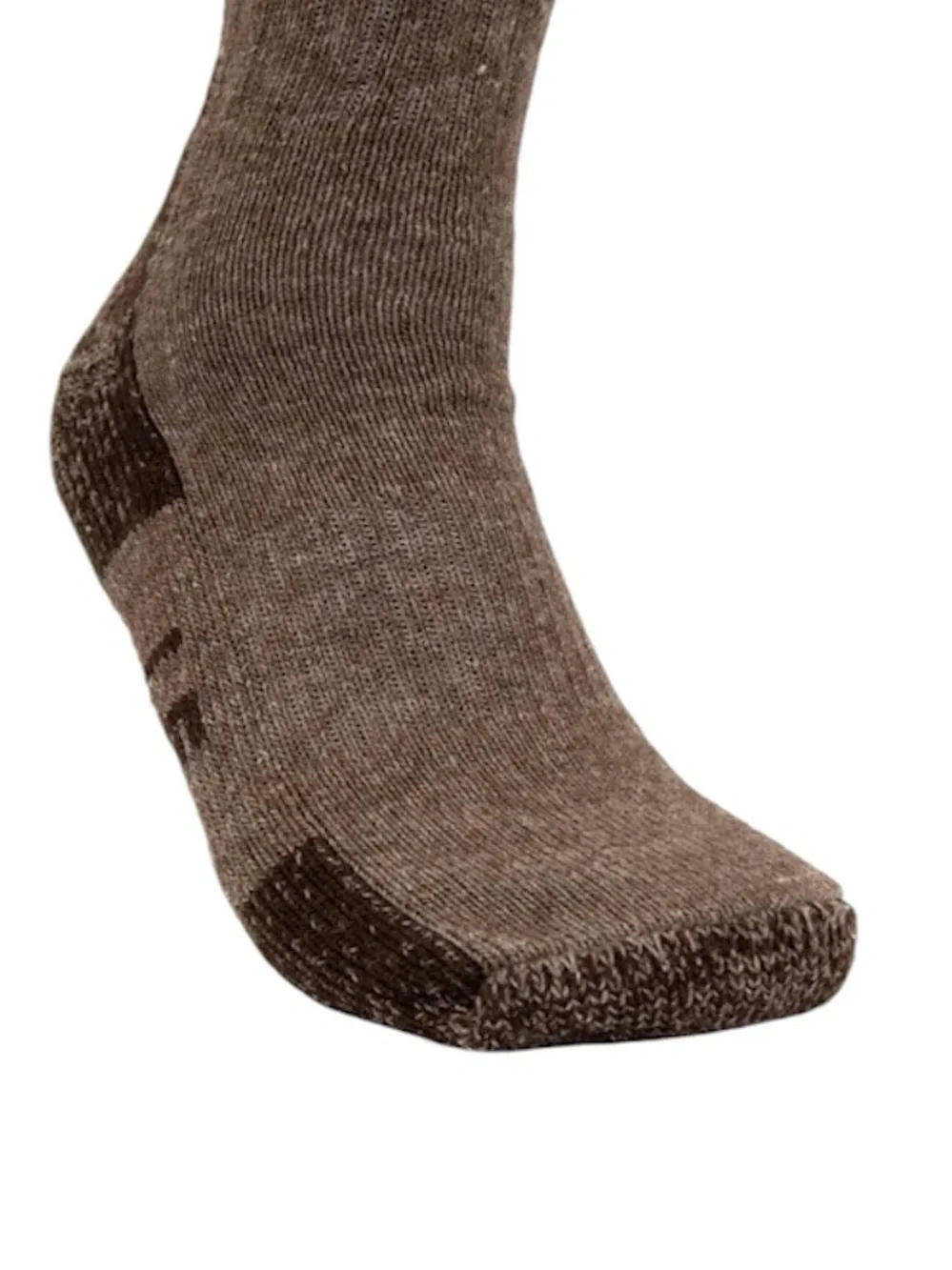 Bison Down Crew Socks, XL, Brown, Warm, Soft, Gift, Hiking
